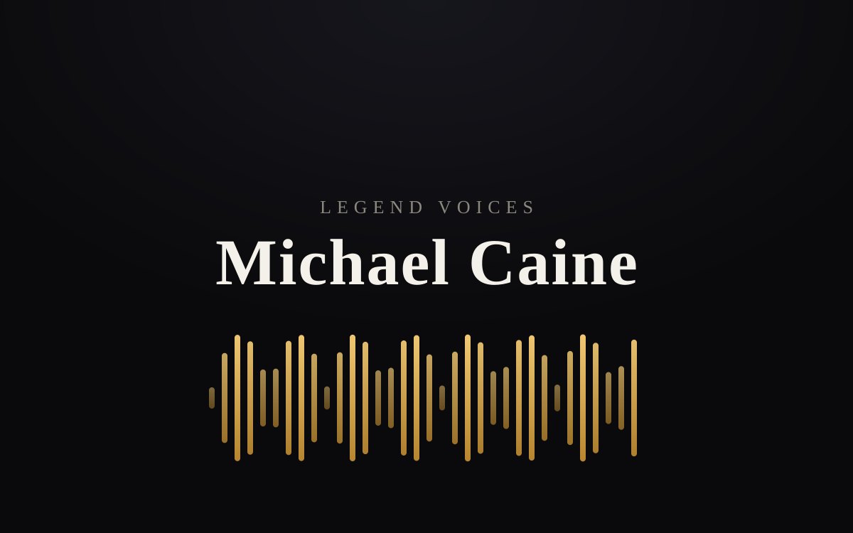 Michael Caine: The Unmistakable Voice of London