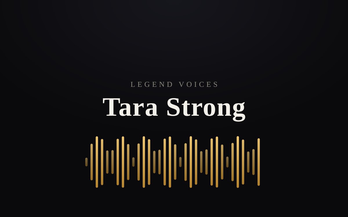 Tara Strong: The Powerhouse of Animation Voiceover